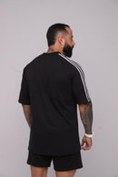 Oversize Adidas Retrô 3 Listras Preta