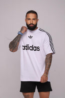 Oversize Adidas Retrô Com Escrita Branco