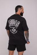 Oversize Adidas Retrô Estampa nas Costas Preto