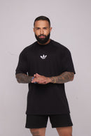 Oversize Adidas Retrô Estampa nas Costas Preto